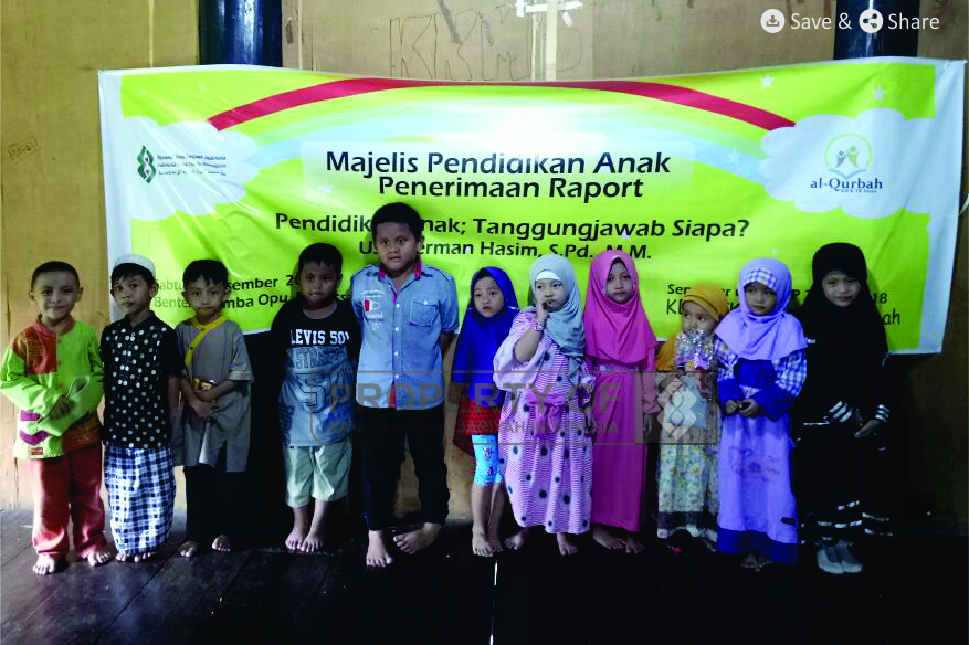 Penerimaan Raport KB & TK Iman al-Qurbah Adakan Pengajian Pendidikan Anak