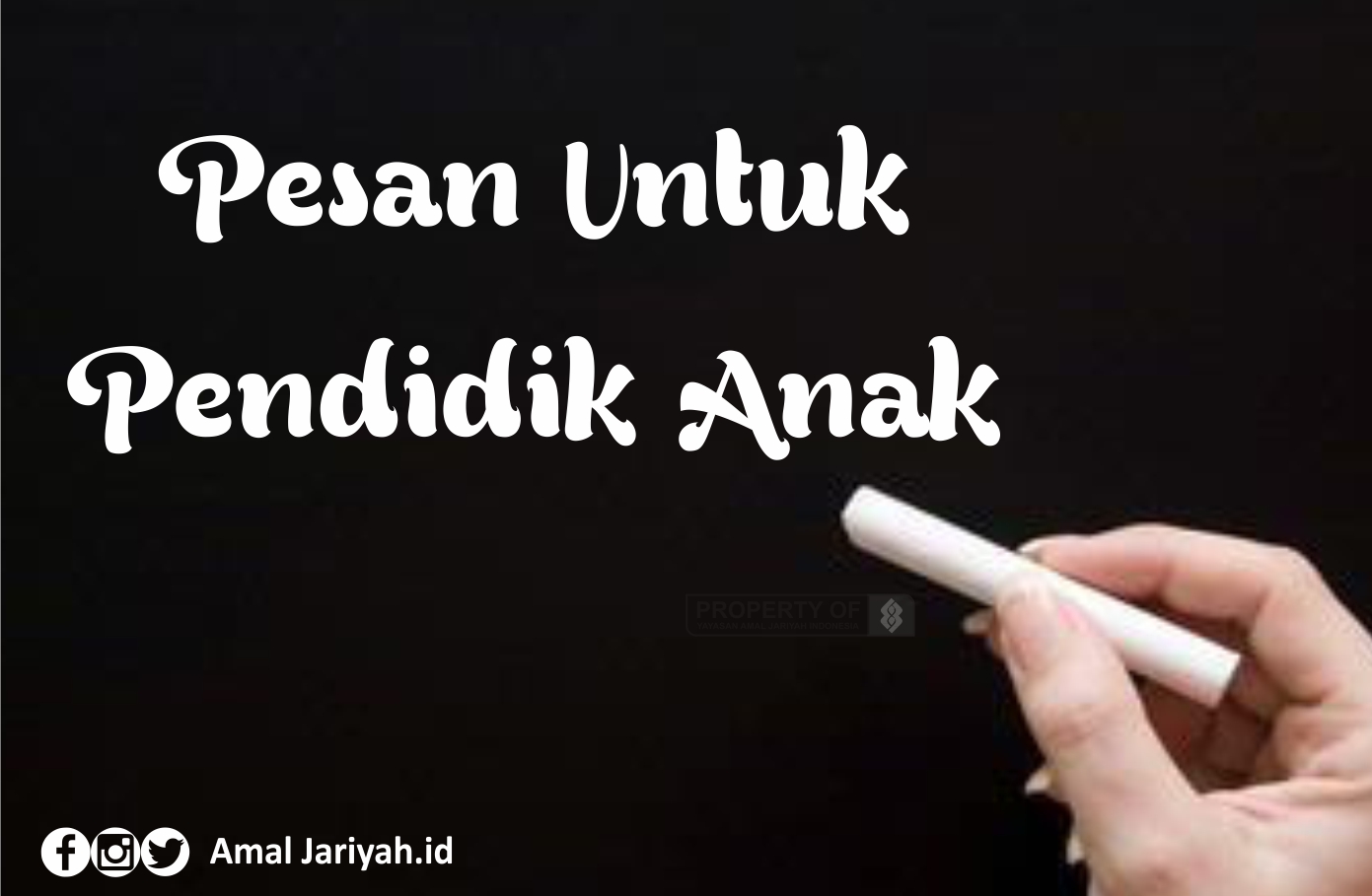 Pesan Untuk Pendidik Anak