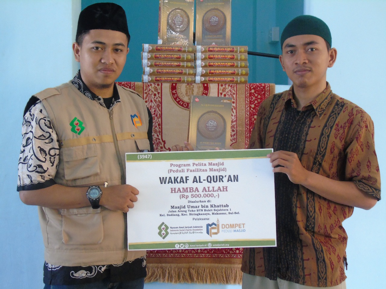 Bantu Pembelajaran Al-Qur'an, DPM Kembali Salurkan Bantuan Al-Qur'an